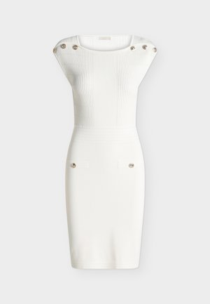 Guess, SQUARE NECK CARMEN SWTR DRESS - Robe pull - cream white
