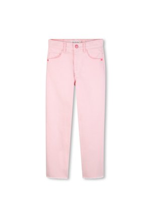 TROUSERS - Straight leg jeans - pink/off white