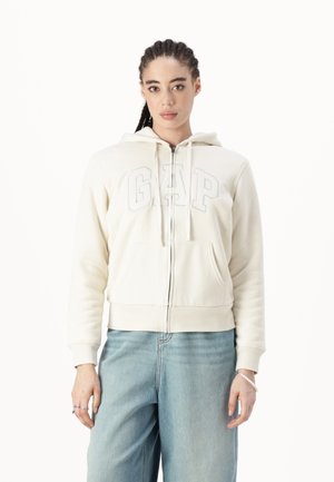 GAP LOGO - Sweat zippé - chino