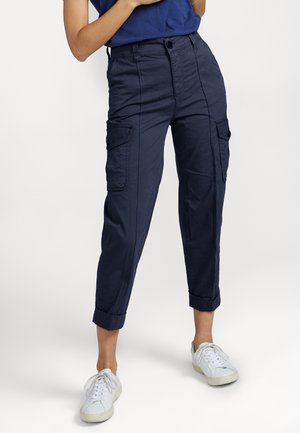 Mos Mosh MADISANE PAPER PANT - Pantalon cargo - navy
