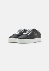 Calvin Klein Jeans CLASSIC CUPSOLE FLUO CONTRAST - Sneakers basse - black/ancient white
