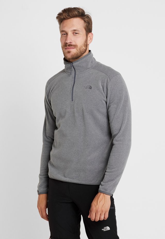 GLACIER 1/4 ZIP - Sweat polaire - medium grey heather/high rise grey