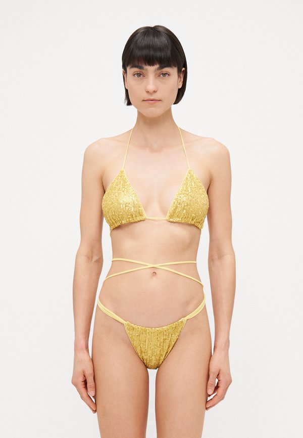 CRISS CROSS BRA BOTTOM - Bikini - asparagus