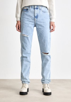 AUTHENTIC STRAIGHT - Traperice ravnih nogavica - denim light