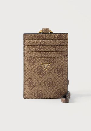 Guess MILANO NECK CARD HOLDER - Rahakott - beige/brown