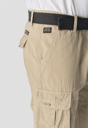 Koroshi, KOROSHI MEN'S CARGO SHORTS MEN'S CARGO SHORTS - Rövidnadrágok - beige