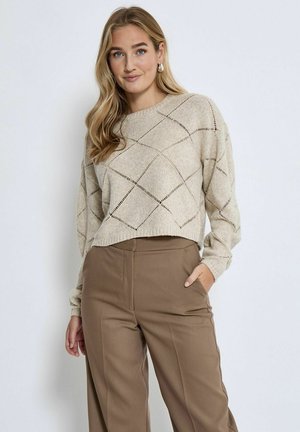 SHELBY POINTELLE - Neule - fog sand