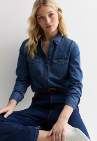 New Look LONG SLEEVE  - Blus - blue pattern