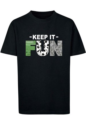 KEEP IT FUN TEE - Print T-shirt - black