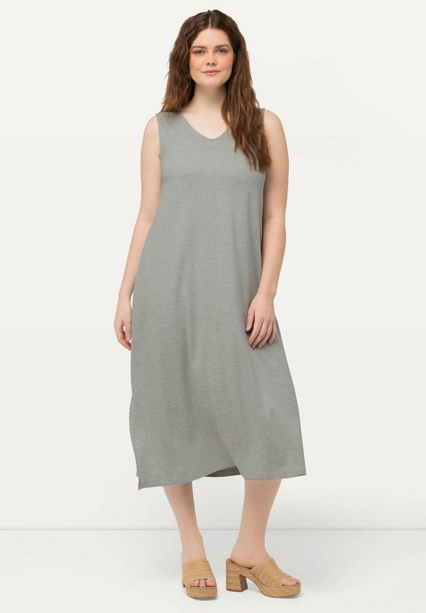 SLEEVELESS - Jerseykleid - light gray melange