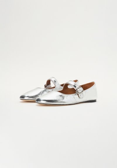 sandro MARY JANE - Ballerines - argent