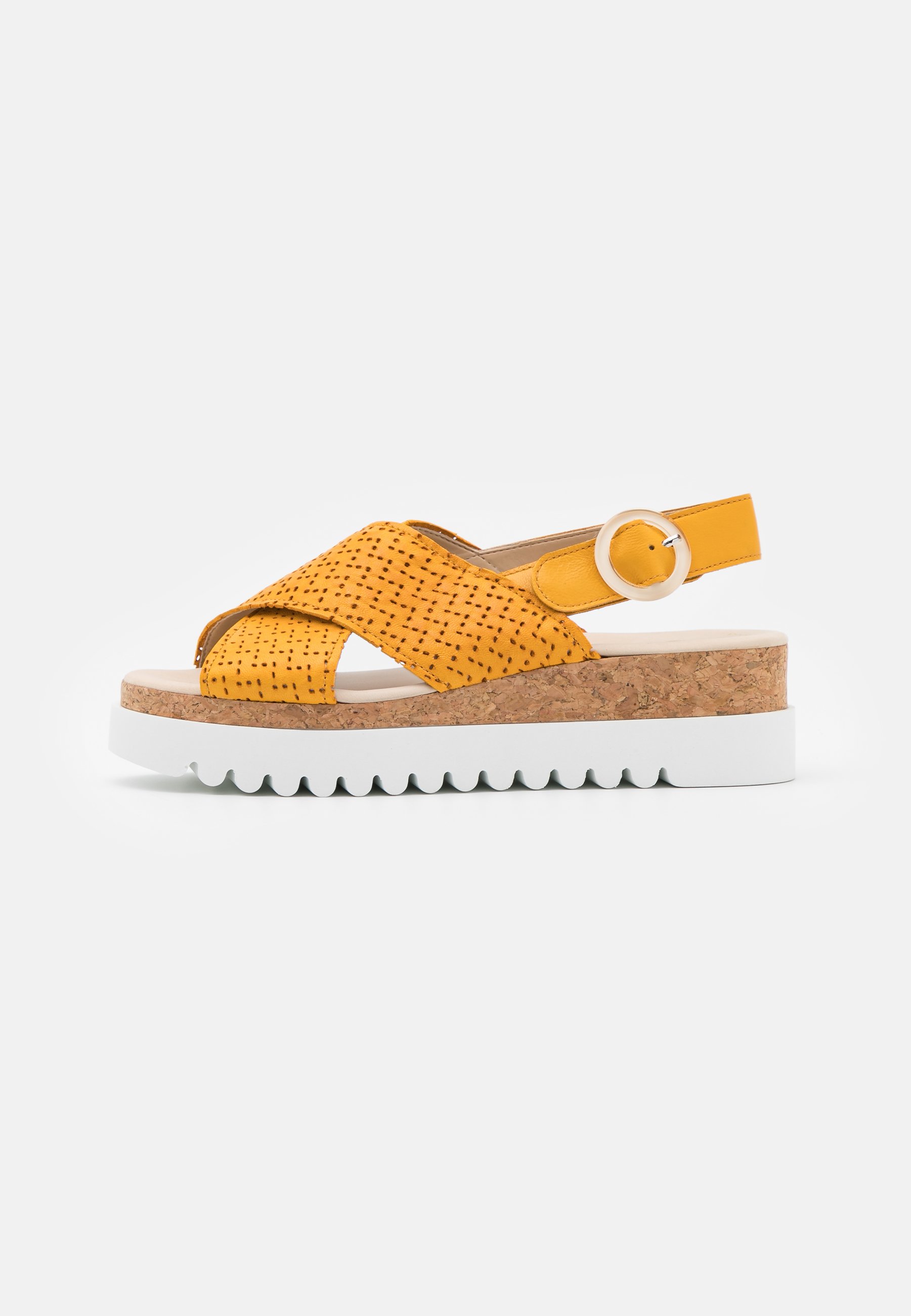 Gabor Sandalen met plateauzool - mango/Oranje - Zalando.nl