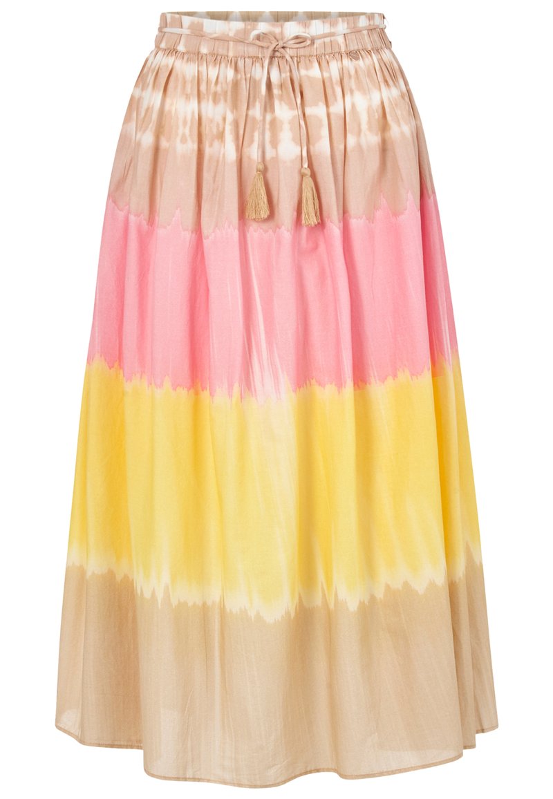 Rich & Royal MIDI LOOK - A-line skirt - strawberry/light pink 