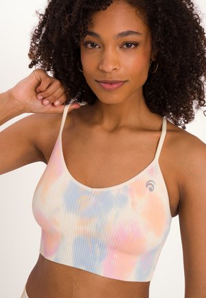 OCEANSAPART MAYA - Sport-bh met light support - light silky yellow tie dye