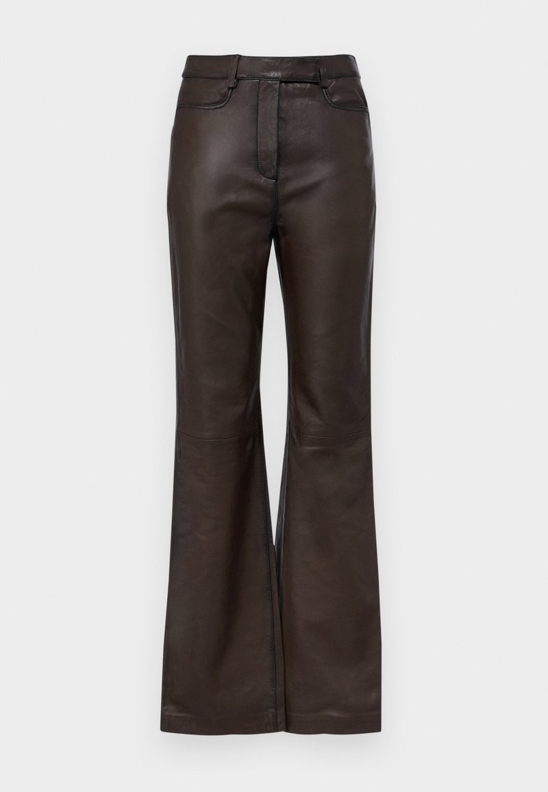 REMAIN Leren broek zwart