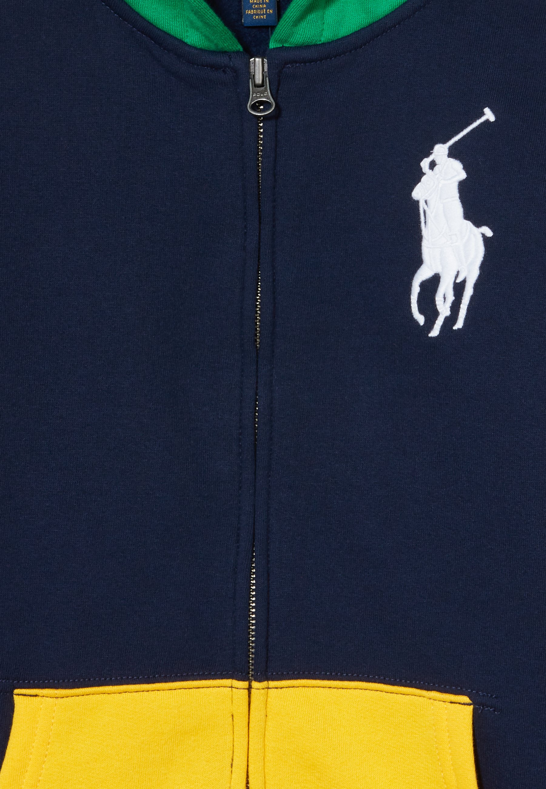 multi color polo jacket