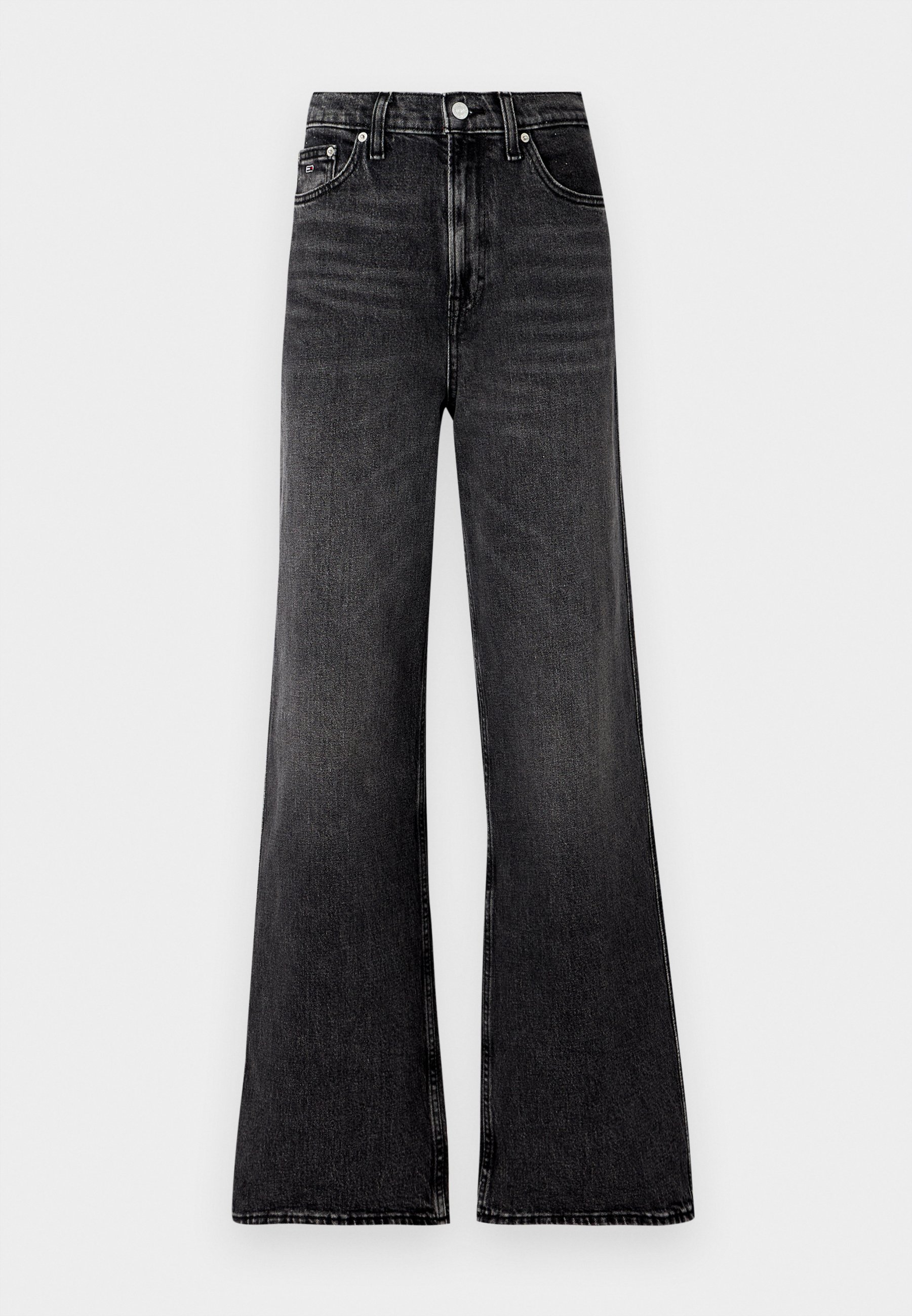 Tommy Jeans CLAIRE - Wide Leg - denim black/black denim - Zalando