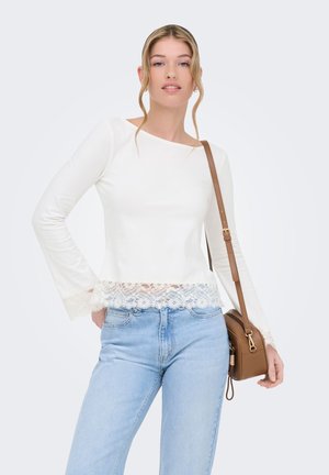 ONLY ONLLIVE - T-shirt à manches longues - cloud dancer