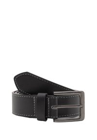 EFFECT WITH CONTRAST STITCHING  - Ceinture - black