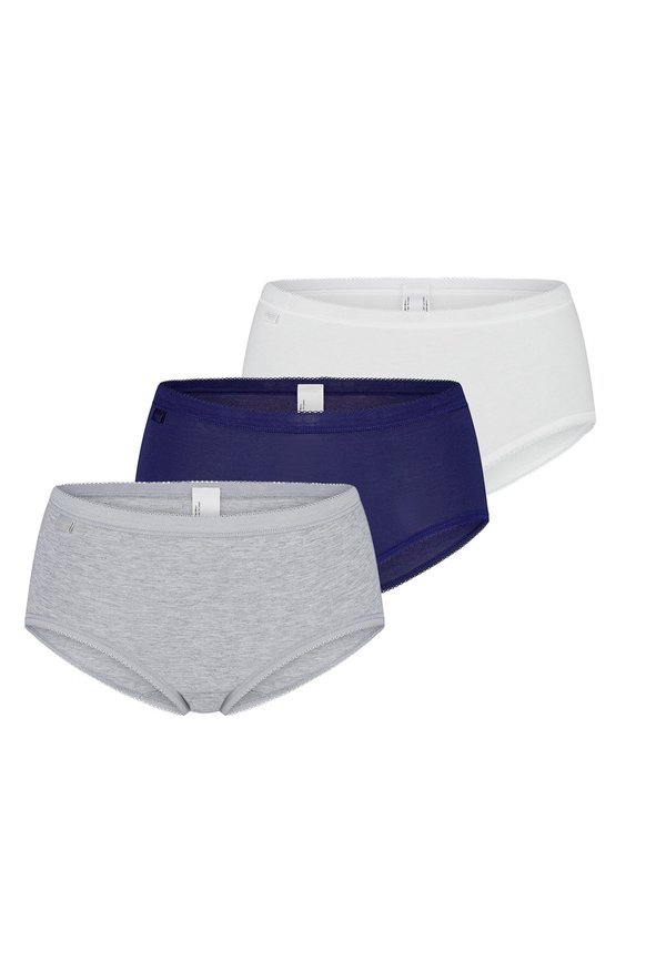 MIDI 3 PACK - Briefs - weiß   dunkelblau   grau4