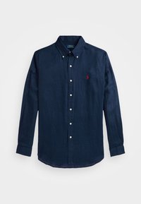 SLIM FIT LINEN SHIRT - Chemise - newport navy