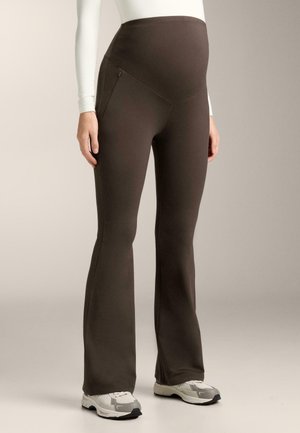 WARM FLARE MATERNITY - Hlače - brown
