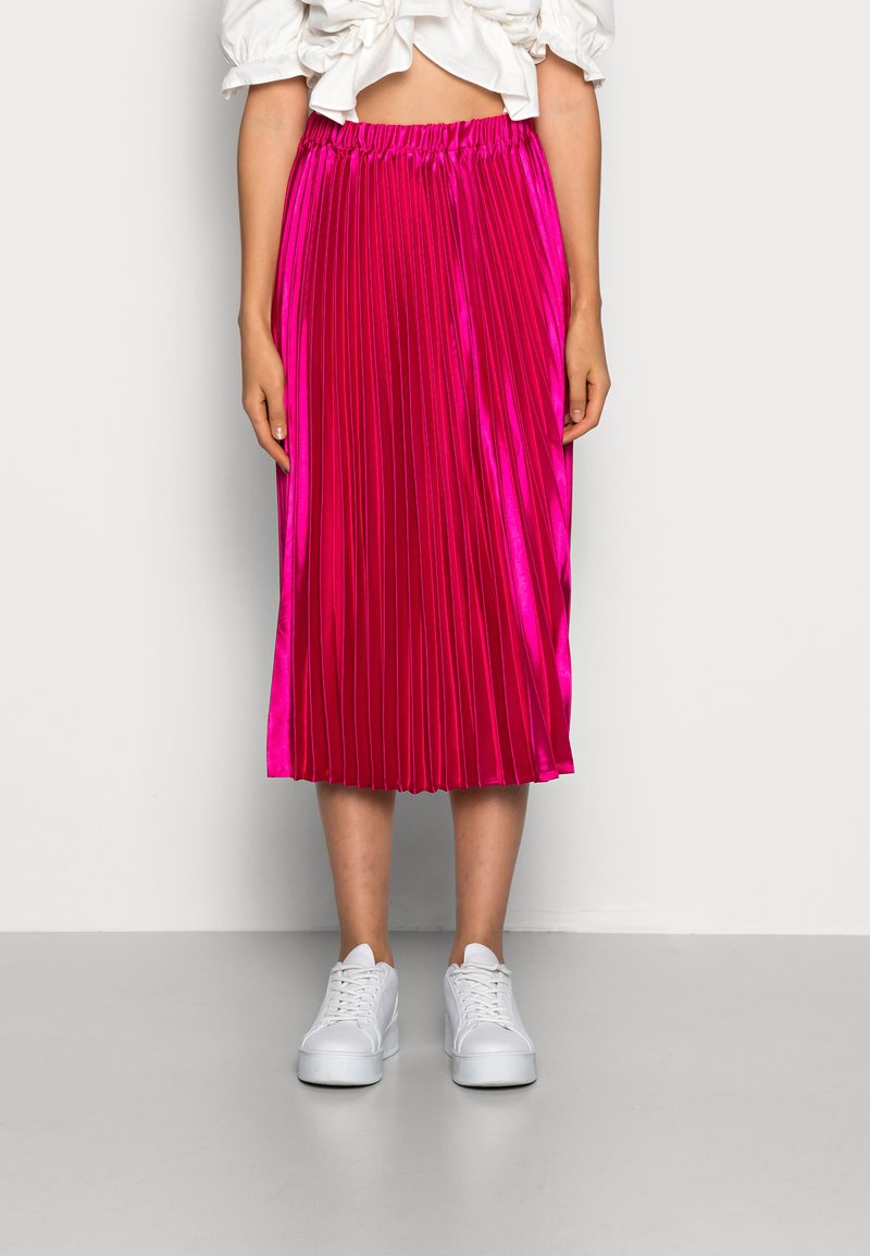YAS Saia plissada - pink yarrow