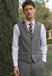 Next TRIMMED DONEGAL WAISTCOAT - Jakkesæt veste - grey
