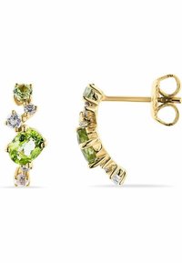 CHRIST 375ER GELBGOLD 2 PERIDOT - Örhänge - hellgrün