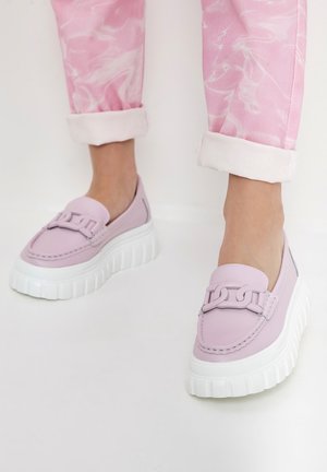 Pantofi slip-on - pink