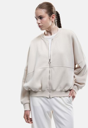ZIPPED NECK - Bomberjacks - beige