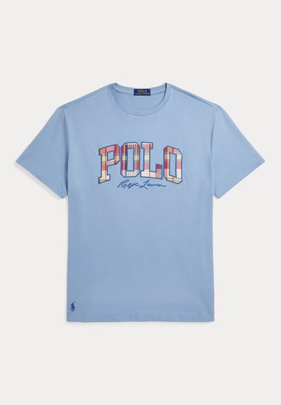 Polo Ralph Lauren CLASSIC FIT PLAID LOGO JERSEY T-SHIRT - Print T-shirt - vessel blue