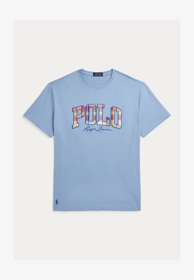 Polo Ralph Lauren CLASSIC FIT PLAID LOGO JERSEY T-SHIRT - Print T-shirt - vessel blue