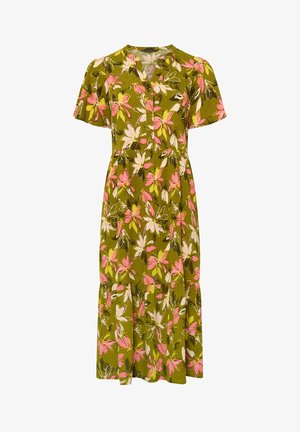 Evans, PLUS SIZE FLORAL DRESSES - Skjortekjole - olive