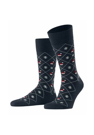 X-MAS ARGYLE - Strømper - marine