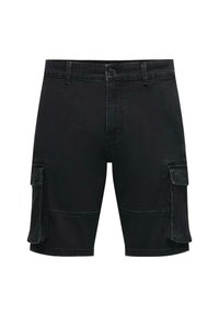 Only & Sons STIL MID WAIST - Jeansshort - schwarz