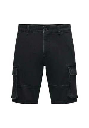 STIL MID WAIST - Denimshorts - schwarz
