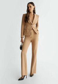 LIU JO SINGLE-BREASTED STRETCH - Blazer - beige