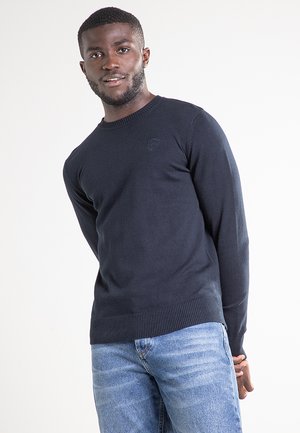 Schott COL ROND - Maglione - navy