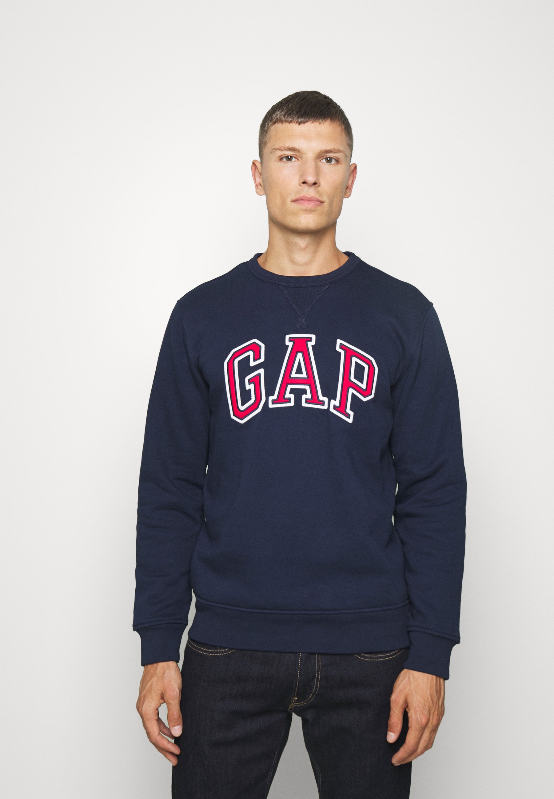 GAP ARCH CREW Sweatshirt tapestry navy Zalando.no GAP LOGO CREW - Sweatshirt - navy