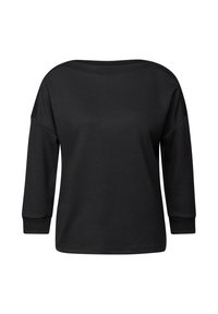 MIT U-BOOT-AUSSCHNITT - T-shirt à manches longues - schwarz