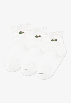 RUFFLE QUARTER UNISEX 3 PACK - Strømper - blanc