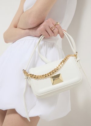 Cross body bag - bianco ottico