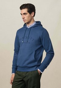 Hackett London HERITAGE  - Mikina s kapucí - dark denim blue