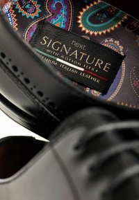 Next SIGNATURE LEATHER DERBY SHOES - Derbies & Richelieus - black