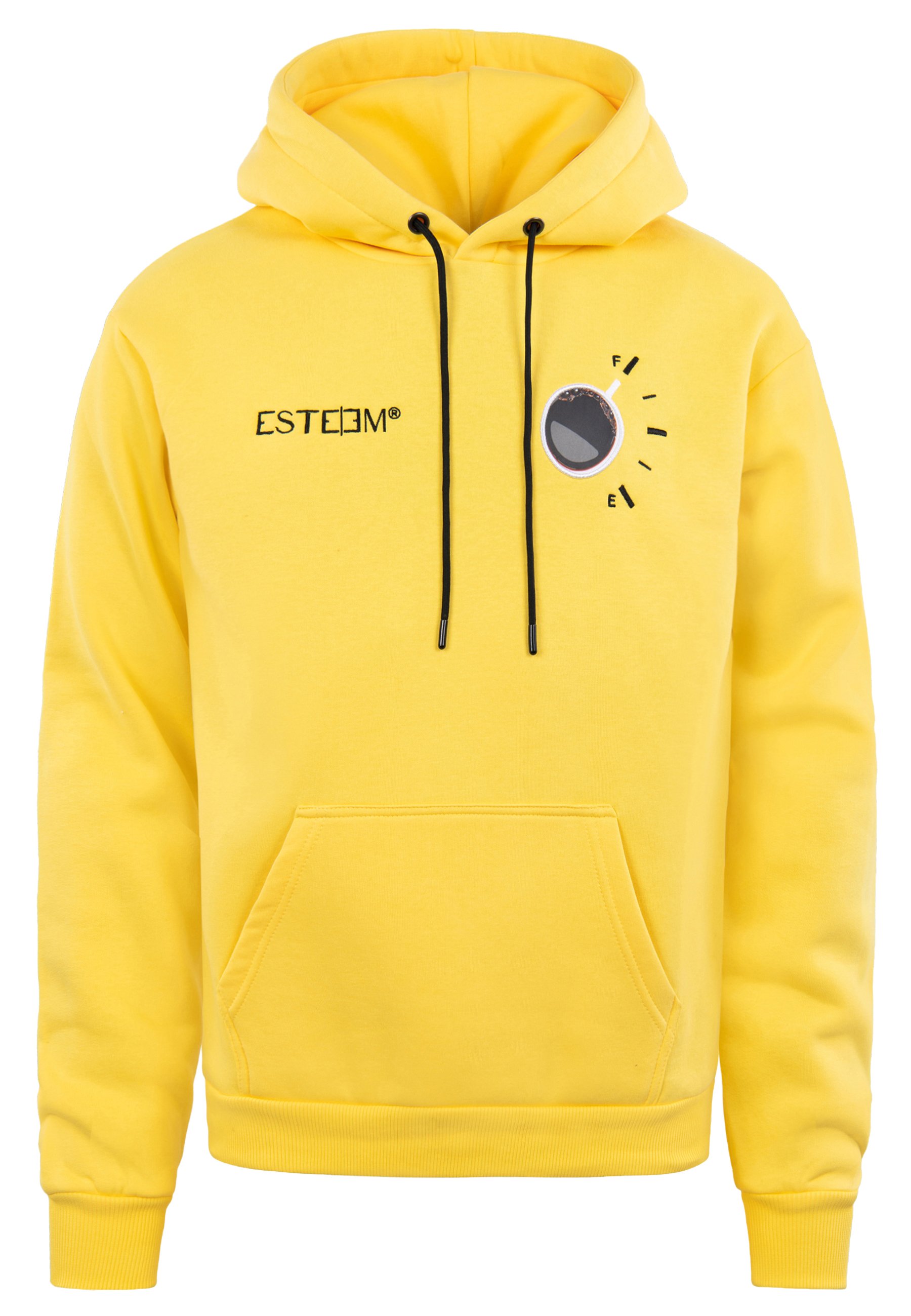 Gelbe Kapuzenjacke ESTEEM COFFEE HOODIE Kapuzenpullover
