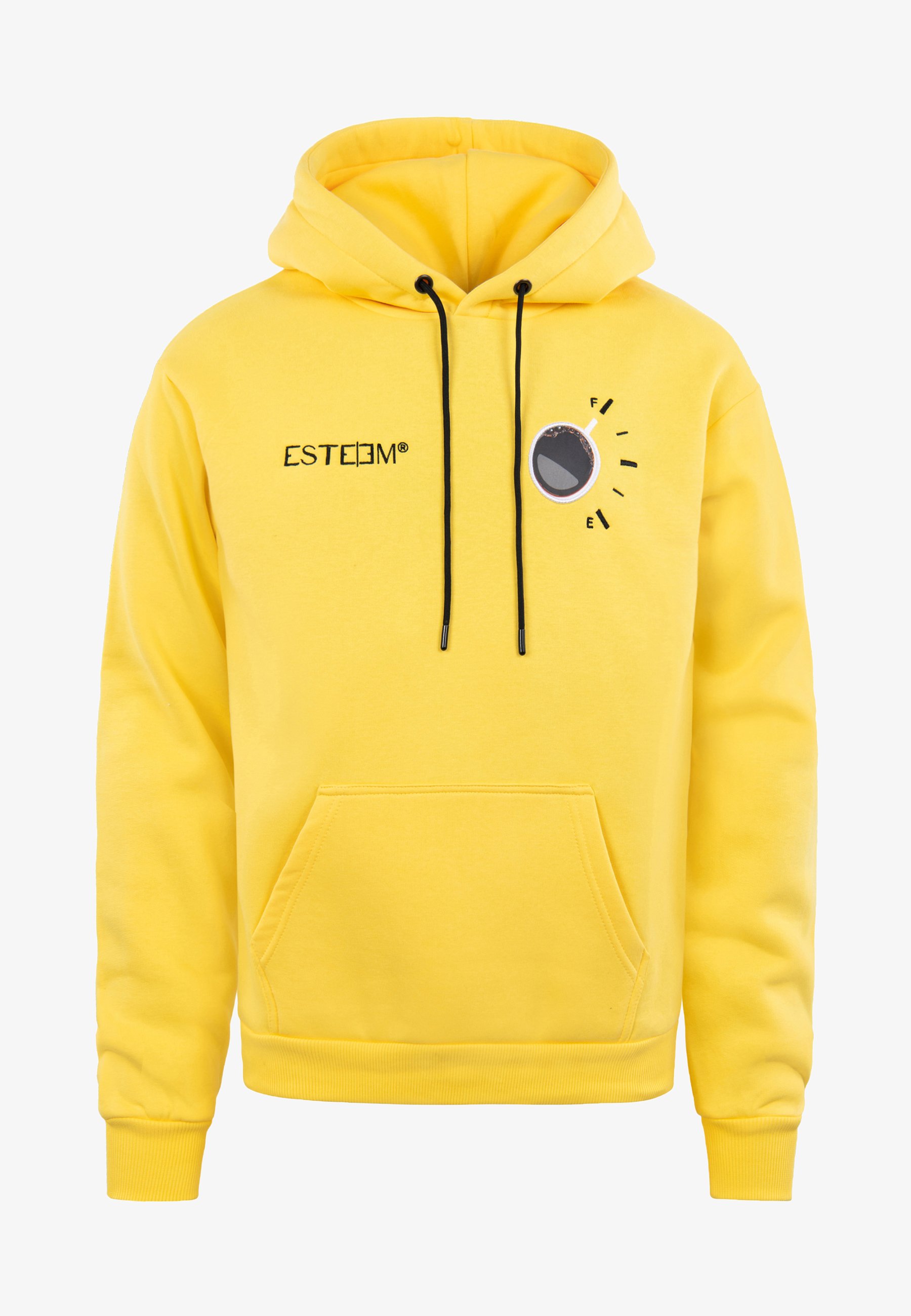 Gelbe Kapuzenjacke ESTEEM COFFEE HOODIE Kapuzenpullover
