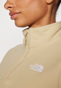 The North Face GLACIER CROPPED ¼ ZIP - Fliisdžemper - khaki stone