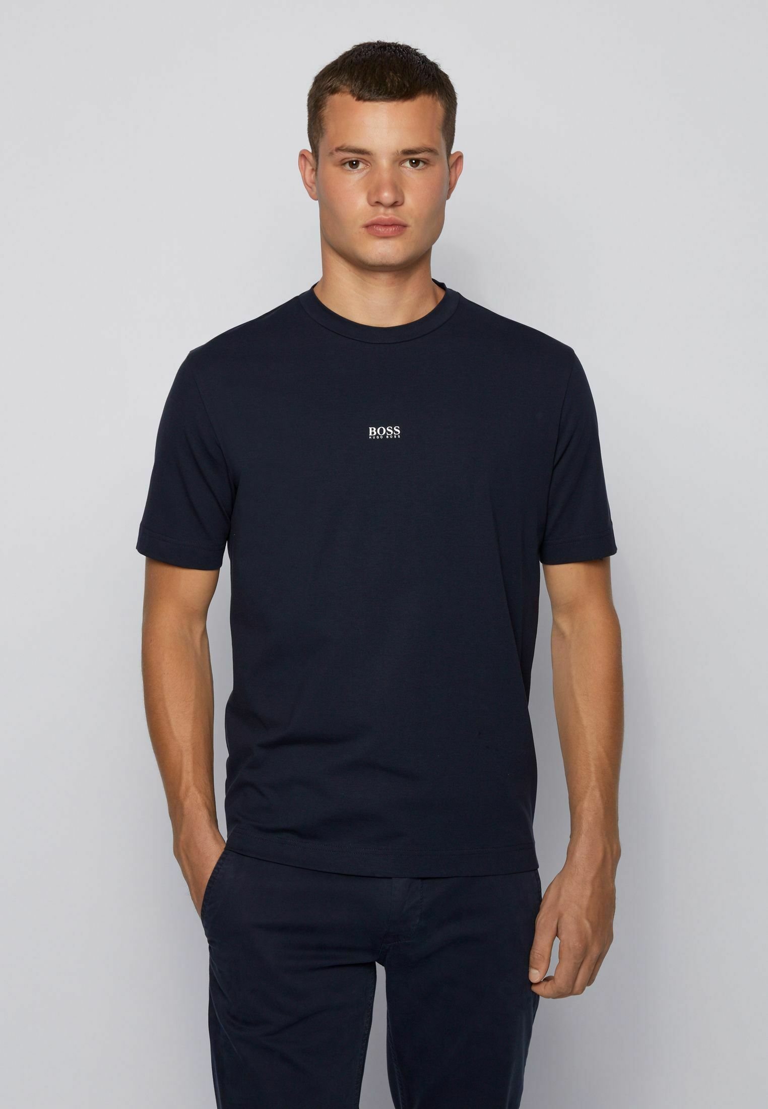 BOSS TCHUP - T-Shirt print - dark blue 