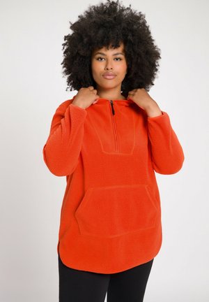 Ulla Popken Fleecepullover - orange